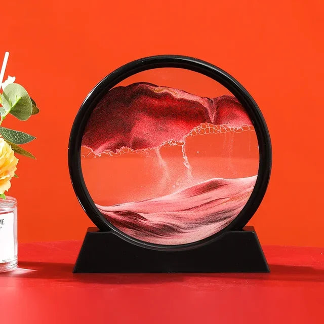 3D Moving Sand Art - Liquid Hourglass