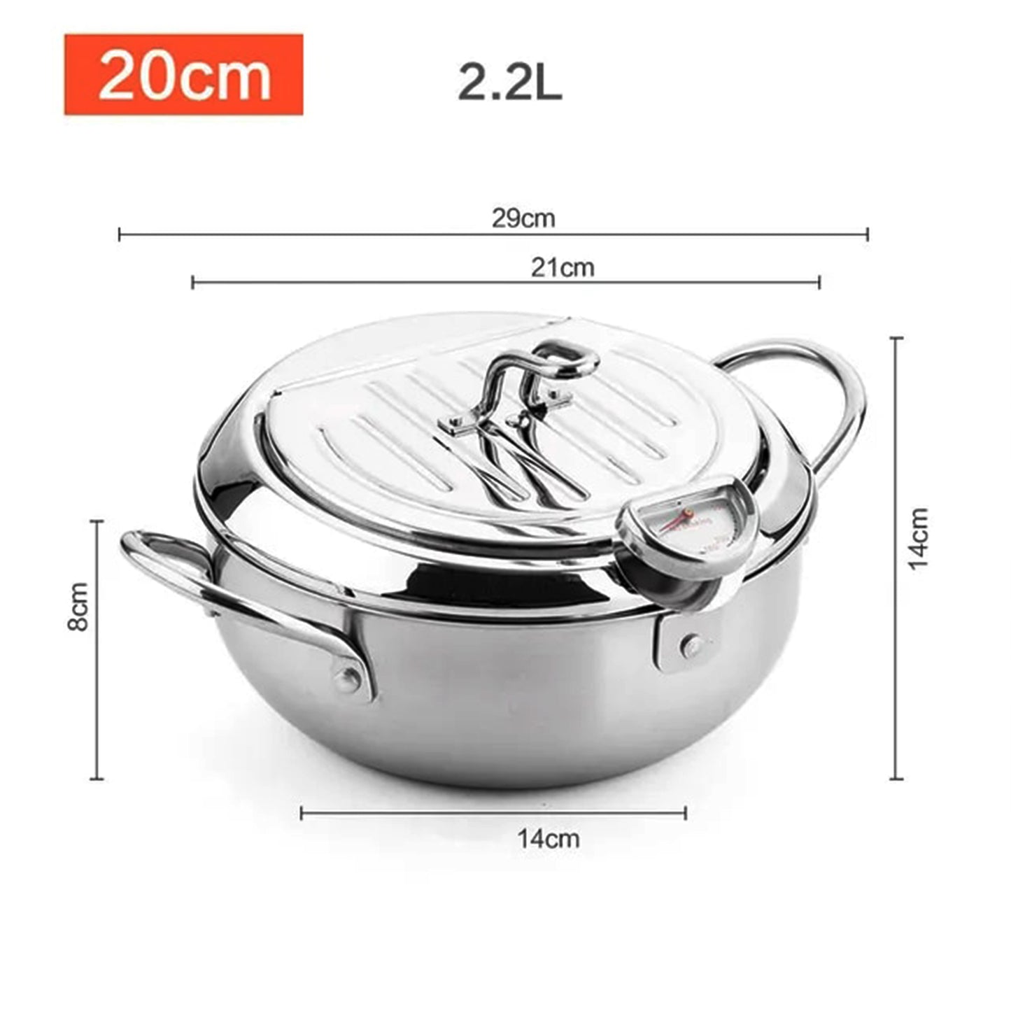 LMETJMA Japanese Deep Frying Pot