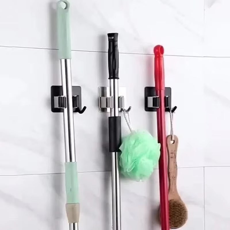 Multi-Purpose Adhesive Wall Hanging Mop Rack