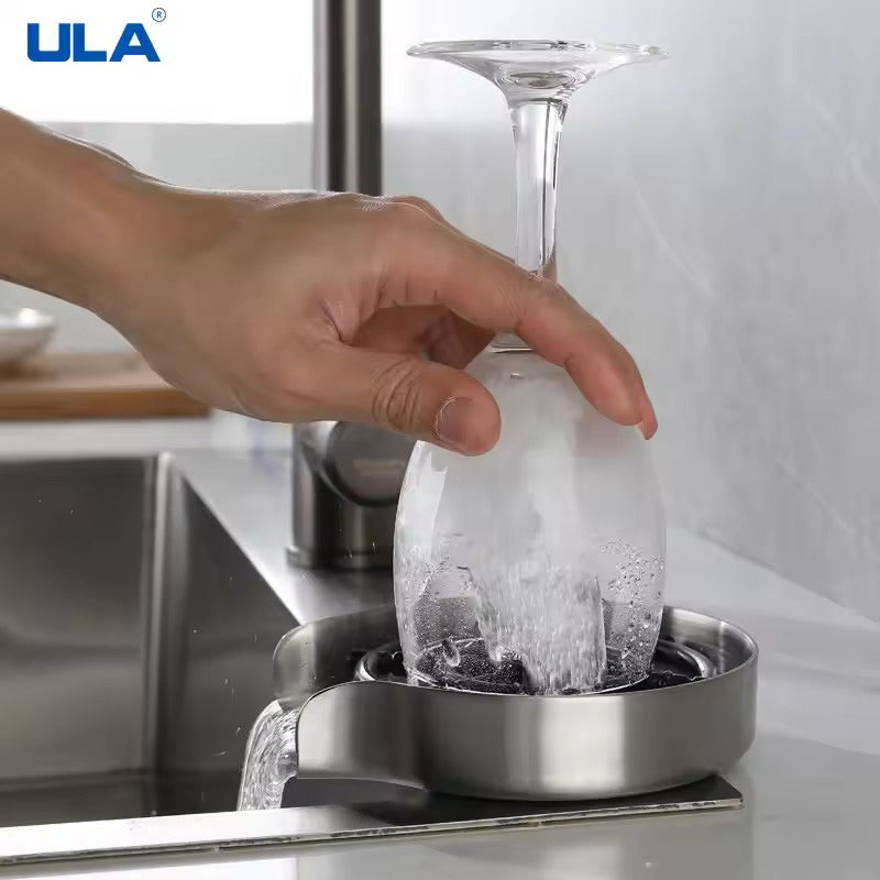 Automatic Glass Rinser - High-Pressure Sink Cup Washer for Bar & Kitchen