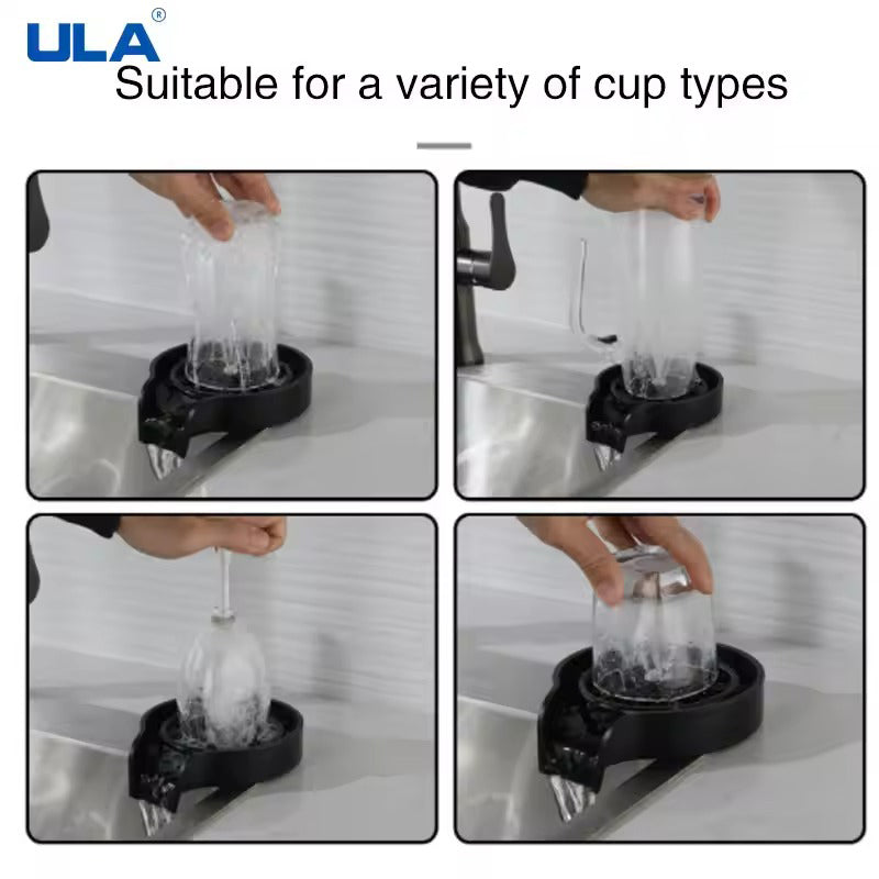 Automatic Glass Rinser - High-Pressure Sink Cup Washer for Bar & Kitchen