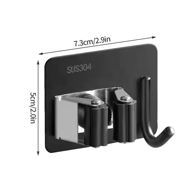 Multi-Purpose Adhesive Wall Hanging Mop Rack