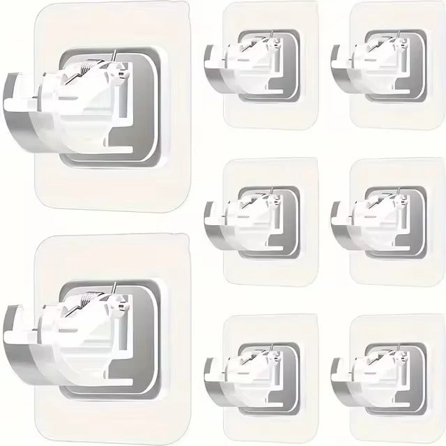 2/4/8Pcs Self-Adhesive Curtain Rod Bracket