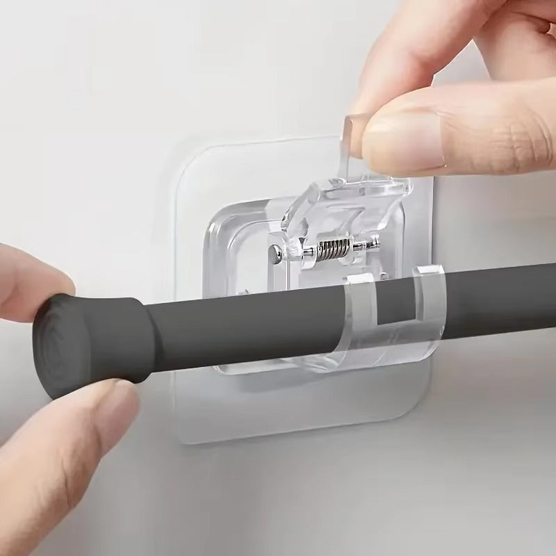 2/4/8Pcs Self-Adhesive Curtain Rod Bracket
