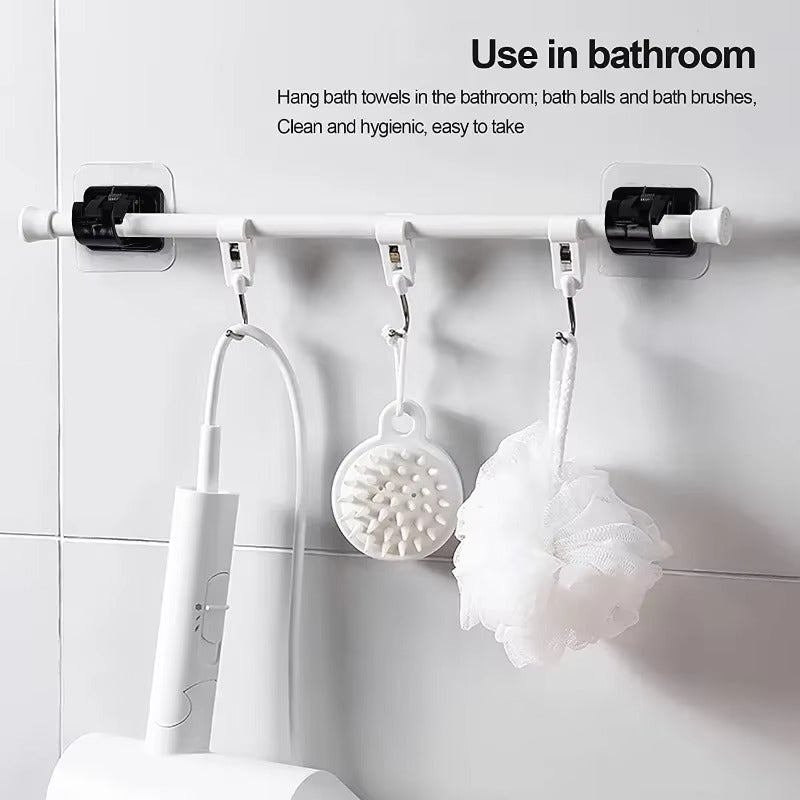 2/4/8Pcs Self-Adhesive Curtain Rod Bracket