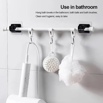 2/4/8Pcs Self-Adhesive Curtain Rod Bracket