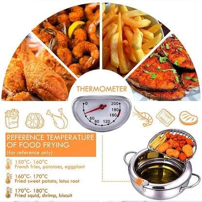 LMETJMA Japanese Deep Frying Pot