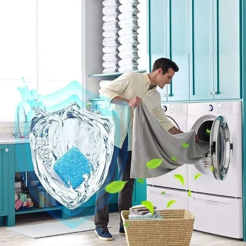 4/8/12 PCS Washing Machine Effervescent Cleaning Tablets