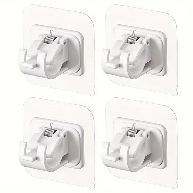 2/4/8Pcs Self-Adhesive Curtain Rod Bracket