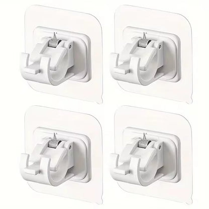 2/4/8Pcs Self-Adhesive Curtain Rod Bracket