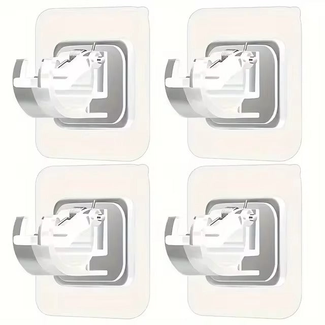2/4/8Pcs Self-Adhesive Curtain Rod Bracket
