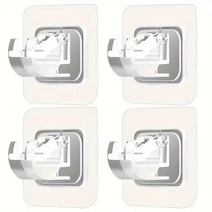 2/4/8Pcs Self-Adhesive Curtain Rod Bracket
