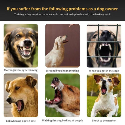 Rechargeable Anti-Bark Dog Training Collar with Electric Shock